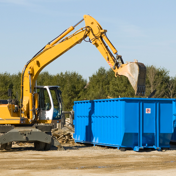 are there any restrictions on where a residential dumpster can be placed in Metcalfe MS